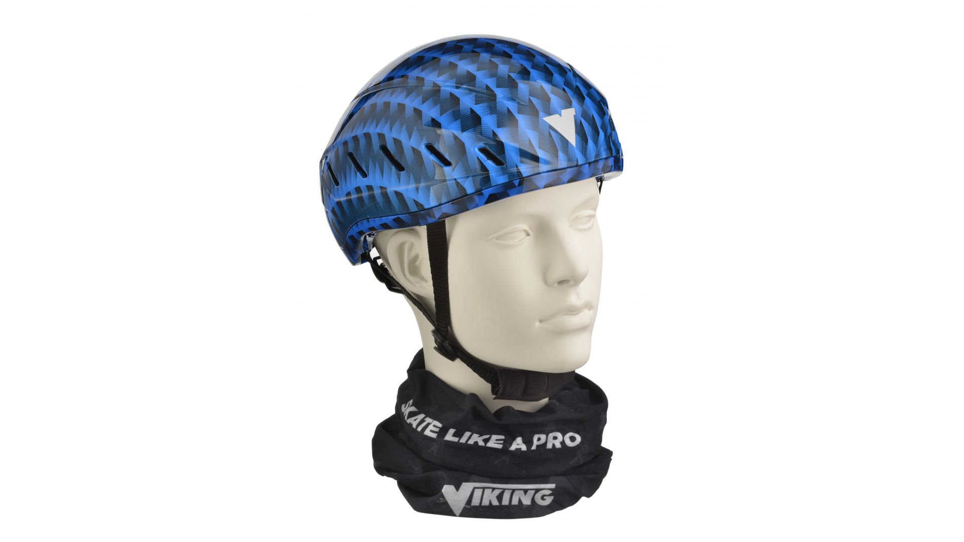 Viking V-Print blauw schaatshelm - Afbeelding 2