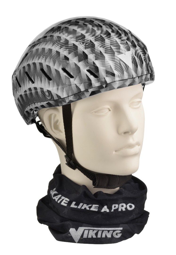 Viking Uni V-Print grijs schaatshelm - Afbeelding 2