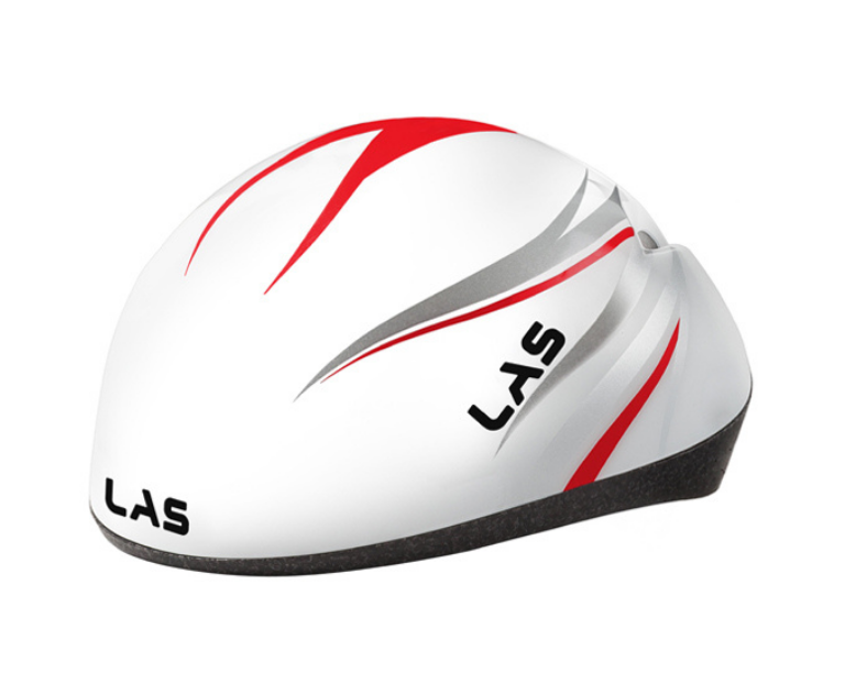 LAS Mistral Ice 2 schaatshelm wit/rood